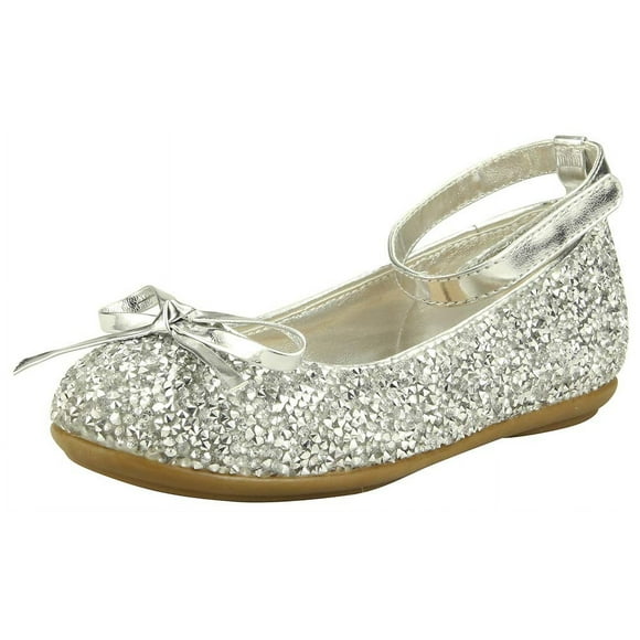 The Doll Maker Metallic Glitter Strap Flat Shoes-FBA173022A-13