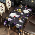 thumbnail image 5 of Halloween Gnomes and Pumpkins Rectangle Tablecloth 60"x102",Waterproof Polyester Rectangle Table Cloth, Wipeable Spillproof Polyester Tablecloth for Dining, Camping, Indoor and Outdoor, 5 of 6