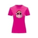 thumbnail image 2 of Playera Blusa Con Estampado De Santa Fashion Con Lentes Y Chicle Ropa De Mujer Color Fucsia Talla Chica Marca Emil SaEs, 2 of 4