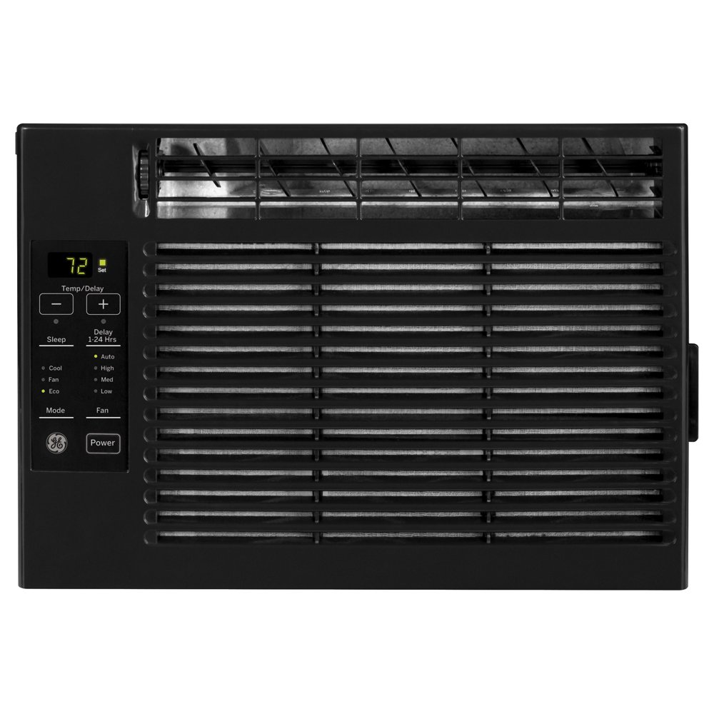 GE 5,000 BTU Window AC With Remote, Black, AEB05LY