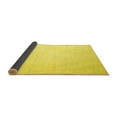 thumbnail image 2 of Ahgly Company Indoor Round Abstract Yellow Contemporary Area Rugs, 6' Round, 2 of 4