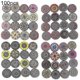 thumbnail image 2 of 100 Pcs Bohemian Style Retro Pattern Round Shape Wooden Buttons Clothing Decor, 2 of 5