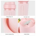 thumbnail image 4 of Riwcyla Portable Blender Juicer Cup Smoothies Maker Rechargeable Blender Size Blender Safety Protection Travel Cup , perfect for daily use, outdoor activities, travel & casual occasions, 4 of 5