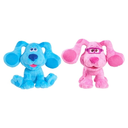 Blue's Clues & You! Beanbag Plush Bundle, Blue and Magenta in Glasses, Kids Toys for Ages 3 Up, Gifts and Presents