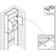 thumbnail image 6 of ME2 Bathroom Over The Toilet Storage, 77'' Taller Bathroom Organizer Shelf Space-Saving Collect Cabinet with Shelves and Double Doors, Grey, 6 of 7