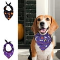 thumbnail image 1 of Pañuelos para Perros de Halloween | Diseño de Calabaza, Fantasma y Huesos | Pañuelo Lavable | Tela Negra | Tamaño: 18 X 8 X 1 Cm | Accesorios Festivos para Mascotas, 1 of 6