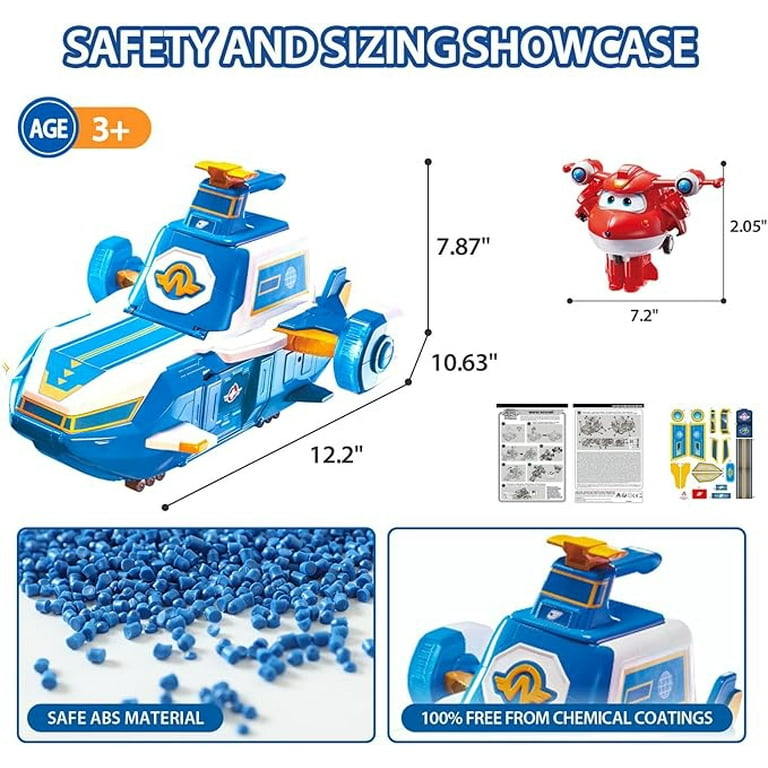 Super Wings Large World Aircraft Playset with 2