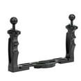 thumbnail image 2 of Dual Flashlight Bracket, Stable Underwater Sports Camera Holder, For Diving Flashlight Hanging Flash Flash Equipment With Two Handle Bars Noir, 2 of 8