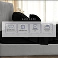 thumbnail image 4 of Kotton Culture Bed Sheets 5 Piece 100% Egyptian Cotton 600 Thread Count Soft Crisp Cooling Cotton Luxury Hotel Sheets Thick with 15" Inch Deep Pocket Snug Fit Smooth Sateen Weave (Black, Split King), 4 of 6