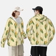 thumbnail image 4 of Balery Yellow Corn Sudadera ligera de manga larga con capucha y protección solar UPF 50+ para hombre y mujer, ideal para pesca y running-3X-Large, 4 of 7