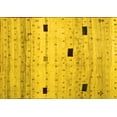 thumbnail image 1 of Ahgly Company Machine Washable Indoor Rectangle Abstract Yellow Contemporary Area Rugs, 8' x 10', 1 of 4
