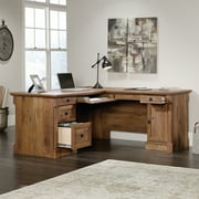 Sauder Palladia L-Shaped Computer Desk, Vintage Oak Finish