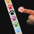 thumbnail image 6 of Best Paw Prints Stickers,(1 Inch/ 500 Stickers) Dog Stickers Dog Puppy Paw Prints Stickers,Colorful Self-Adhesive Labels Animal Decal,Paw Prints Envelope Seal for Classroom Kids (Black+Multi, 1 Inch), 6 of 6