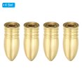 thumbnail image 3 of Uxcell 1.3" Altura Remates de Lámpara de Latón Tapa Perilla 4 Conjunto Soporte de Tornillo de Lámpara Tapped 1/4-27 Decoraciones de Pantalla de Lámpara de Mesa y Piso, 3 of 6