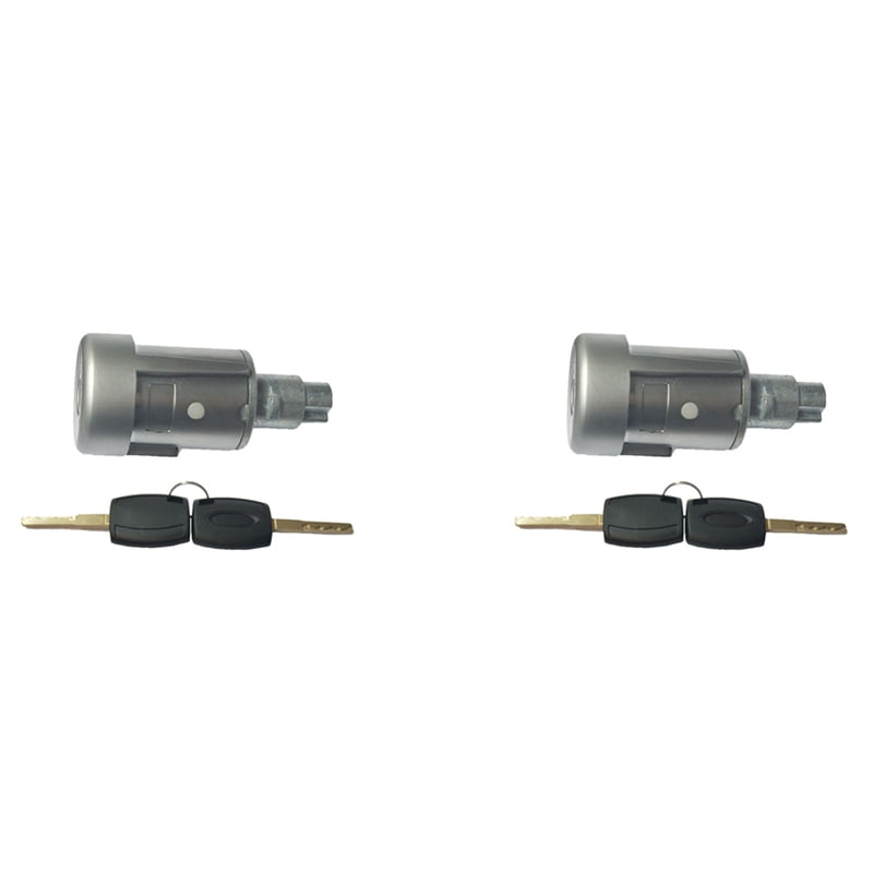 2 Pcs Ignition Barrel Lock Ignition Switch with 4 Keys Kits for Transit