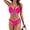 Pink 2, variant on Womens Bikini Sets Two Piece Swimsuit 2025 Curvy Cutout String Bathing Suit