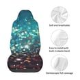 thumbnail image 4 of Wukai Colorful Rainbow Glitter Full Set Car Seat Covers with Soft Padding Universal Auto Front Seats Protector and Cushion Mat, 4 of 5