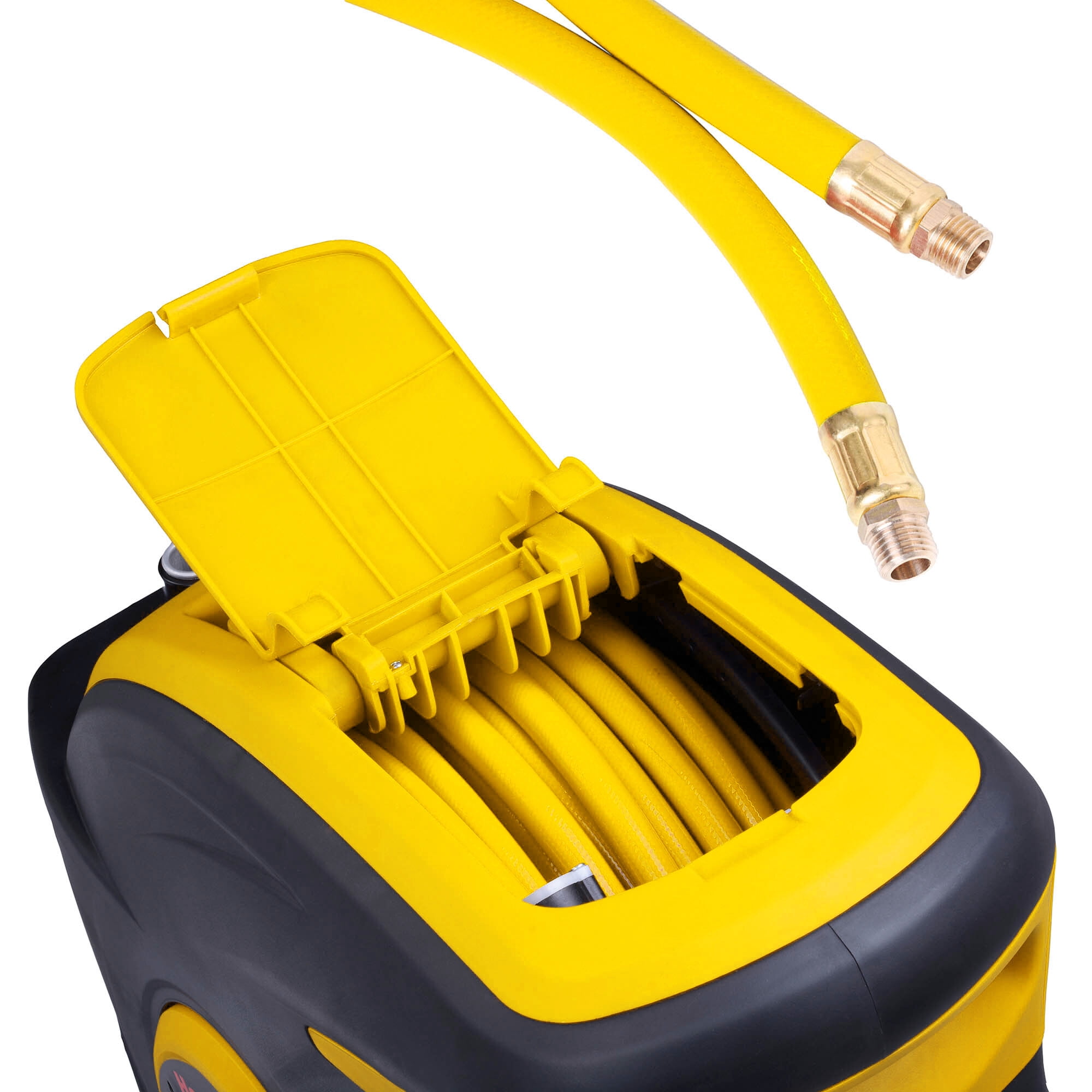 Yescom 3/8" x 100 ft Retractable Air Hose Reel 300 PSI Max Auto Rewind Ceiling / Wall Mount 180° Swivel Air Compressor