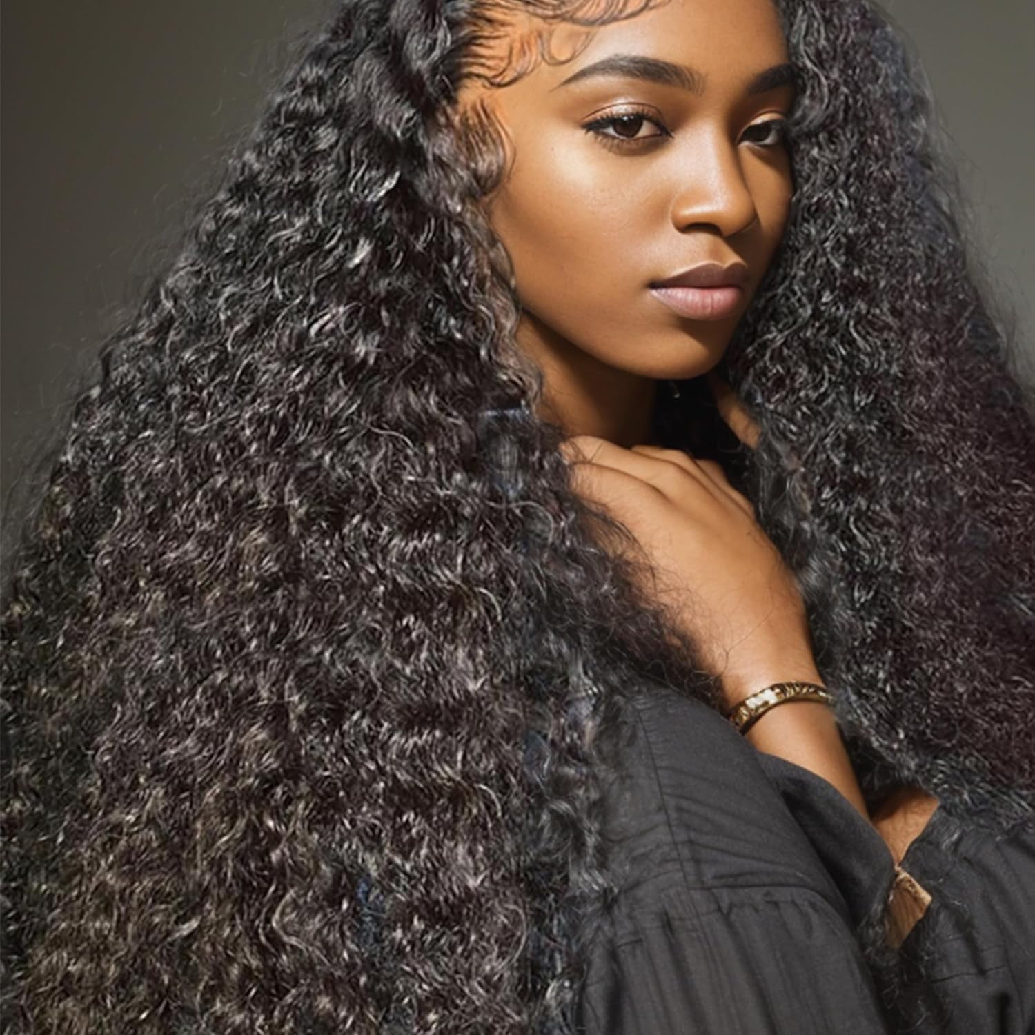 Lace Front Wigs Human Hair: 13x6 Glueless Wigs Human Hair Pre Plucked Pre Cut,Deep Curly HD Frontal Wig 180% Density,Human Hair Wigs for Black Women, Multiple Sizes, Natural Color (22inch)