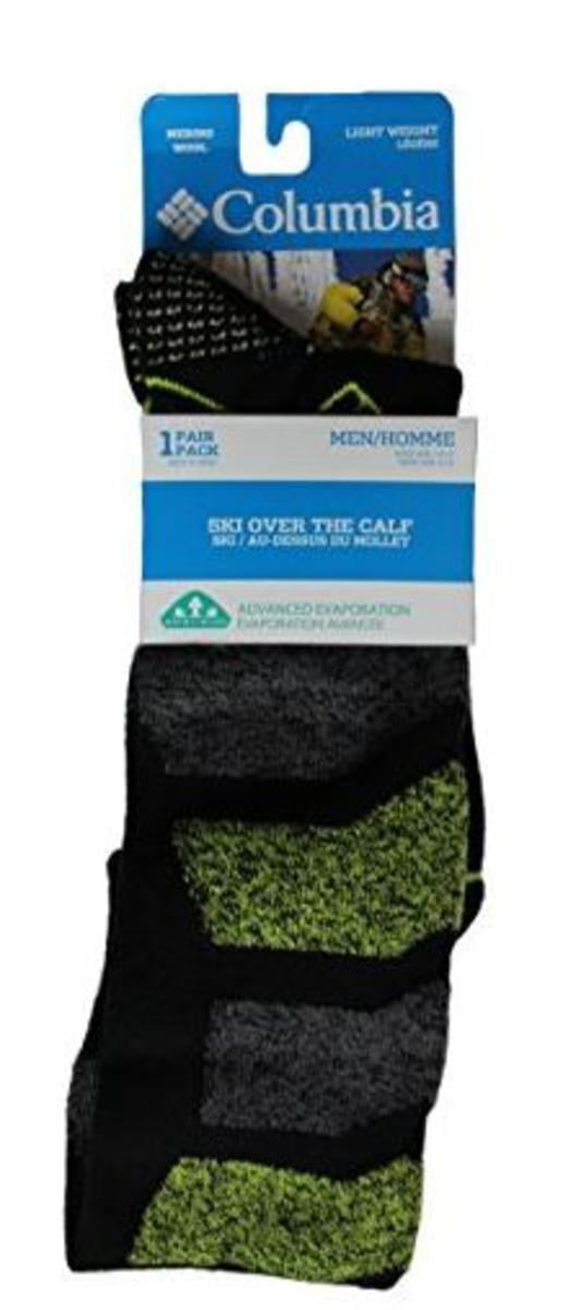 Details about   Columbia Snowboard Medium Weight Merino Wool Over The Calf Socks Size S Womens 