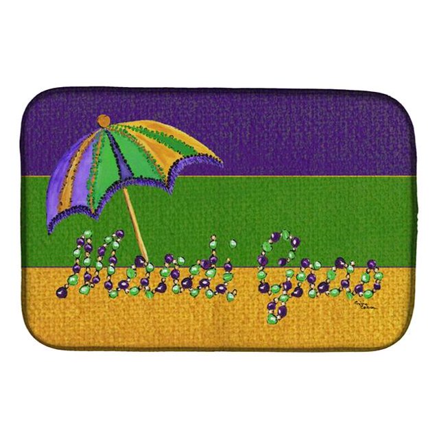 Carolines Treasures 8381DDM Mardi Gras Dish Drying Mat