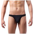 thumbnail image 2 of Mens Underwear Men's Underwear Low Waist Fashion Color Stripes Comfortable Thong, 2 of 8