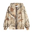 thumbnail image 3 of XADYUY Kids Camouflage Hoodie Girls Maple Leaf Graphic Long Sleeve Sweatshirts Oversized Pullover Tops Casual Cute Preppy Sweater with Pockets,Earthy Yellow 11-12 Years, 3 of 8
