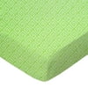 SheetWorld Fitted 100% Cotton Percale Play Yard Sheet Fits BabyBjorn Travel Crib Light 24 x 42, Geo Green