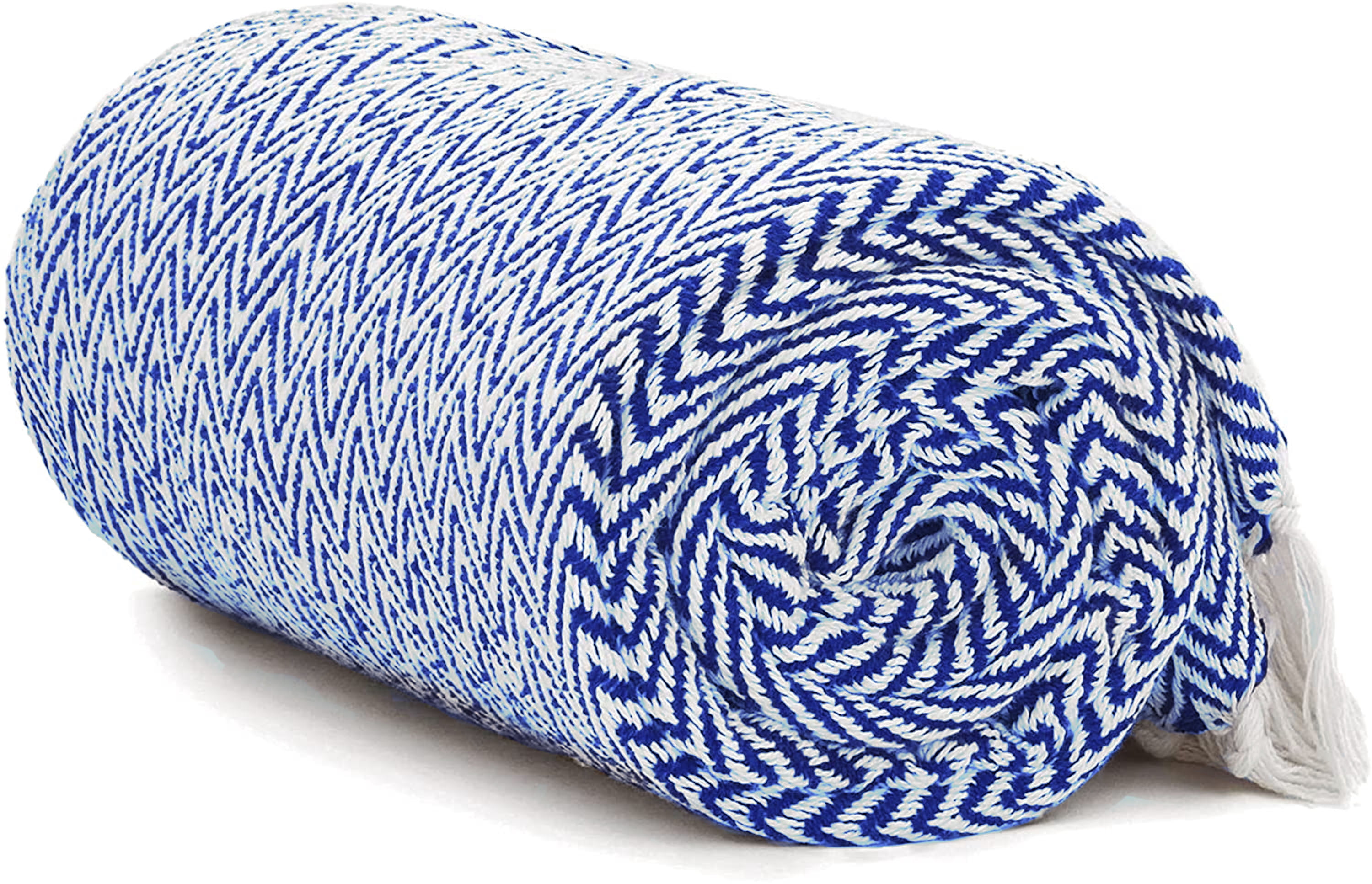 Throw Blanket for Couch Chevron Herringbone 50" x 60" - All Seasons Lightweight Cozy Soft Woven Blankets & Throws for Bed Farmhouse and Sofa - Cotton with Decorative Fring