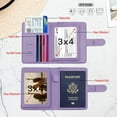 thumbnail image 3 of Passport Holder for Travel women/Men, Cute Passport Wallet Rfid Blocking Card Slots, Rfid Passport Cover/CaseTravel Wallet, Passport Book Holder-Purple1, 3 of 6