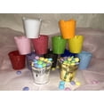 thumbnail image 2 of Charmed Mini 2" Beach Sand Plastic Buckets Party Favors Candy Box Baby Shower; Gold; 12 pieces, 2 of 3
