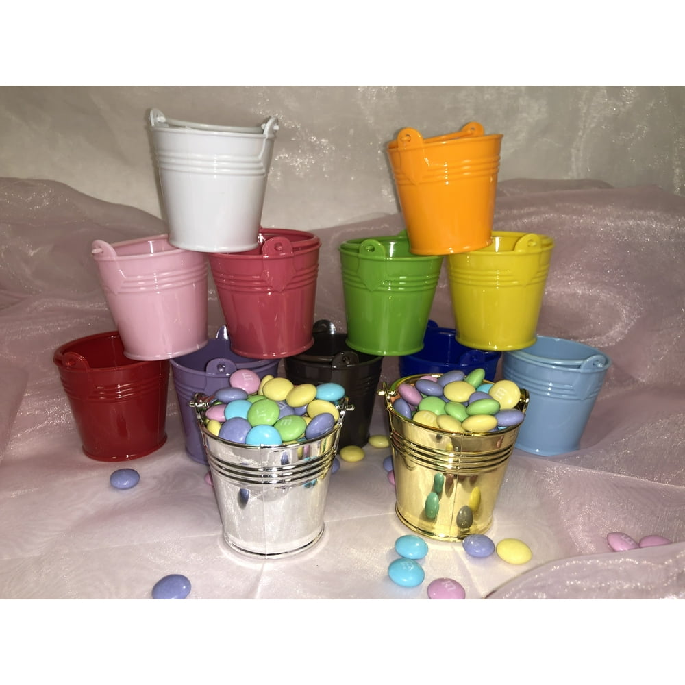 Charmed Mini Beach Sand Plastic Buckets Party Favors Candy Box Baby