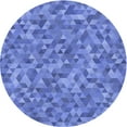 thumbnail image 1 of Ahgly Company Machine Washable Indoor Round Transitional Sky Blue Area Rugs, 8' Round, 1 of 7