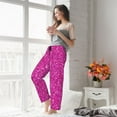 thumbnail image 5 of Rateoe Rose Red Glitter Pattern Women’s Ultra-Soft Comfy Pajama Lounge Pants Sleepwear,Comfortable Lounge Wear,lightweight Pajamas, Casual Home Wear-Large, 5 of 6