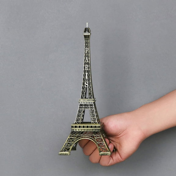 LOLIPPYY Set of 5 Dark Brown Eiffel Tower Models, Zinc Alloy Desktop and Outdoor Decorative Figurines