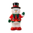 thumbnail image 7 of Christmas Waving Snowman Porch Statue, Cute Resin Snowman Figurine Wearing Top Hat and Suit, Versatile Holiday Decor for Indoor Outdoor Porch Yard Floor Home Layout, 7 of 7