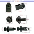 thumbnail image 2 of Mean Mug Auto 3132-14911A 70x Engine Under Cover Body Bolts Splash Shield Guard Retainer Bumper Fender Liner Fastener Rivet Clips and Extruded U-Nuts Kit for Nissan Infiniti, 2 of 3