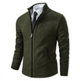Autumn And Winter Jersey Men‘s Casual Sports Coat Solid Color Stand