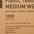 thumbnail image 3 of McKesson Plastic Teaspoons, Disposable - General Purpose - White, 5 1/2 inches, 1000 Ct, 3 of 7