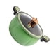 thumbnail image 5 of Olla grande verde de gran capacidad con tapa de silicona, 24 cm, 9,4 pulgadas, perfecta para sopas y salsas, antiescaldaduras, excelente sellado, 5 of 8