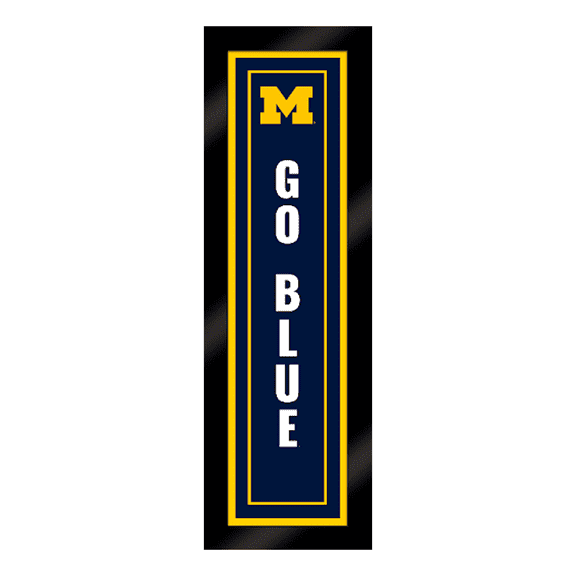 University of Michigan Framed Canvas Panel "Go Blue"