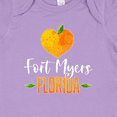 thumbnail image 4 of Inktastic Fort Myers Florida Orange in Heart Boys or Girls Baby Bodysuit, 4 of 5
