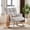 Grey, variant on AUNEKIV Nursery Rocking Chair, Teddy Accent Armchair with High Backrest, Upholstered Glider Rocker for Living Room, Bedrooms, Playroom, Grey