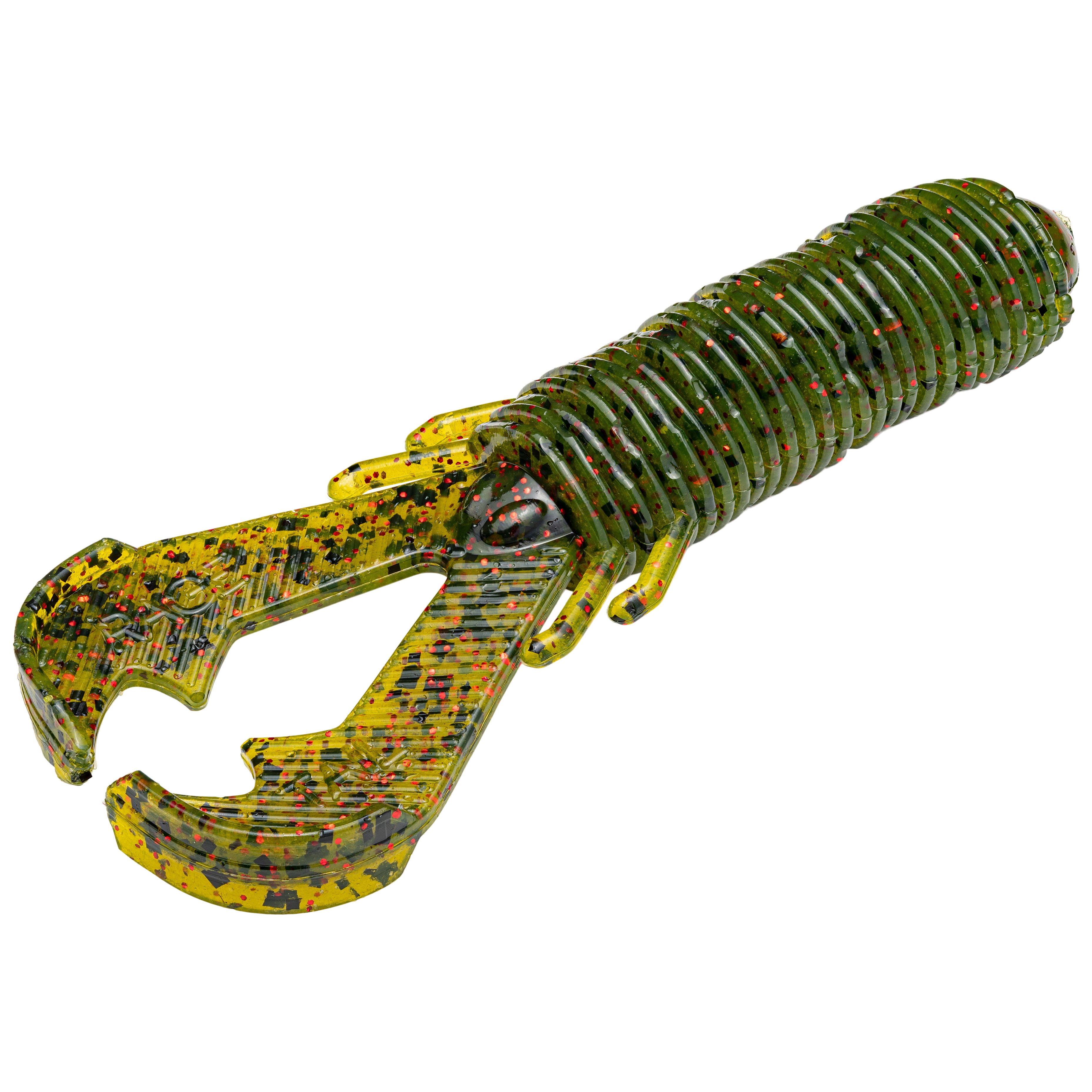Strike King RO4-18 Watermelon Red//Black Rodent 4/" 6 Pk Soft Sinkbait Lure