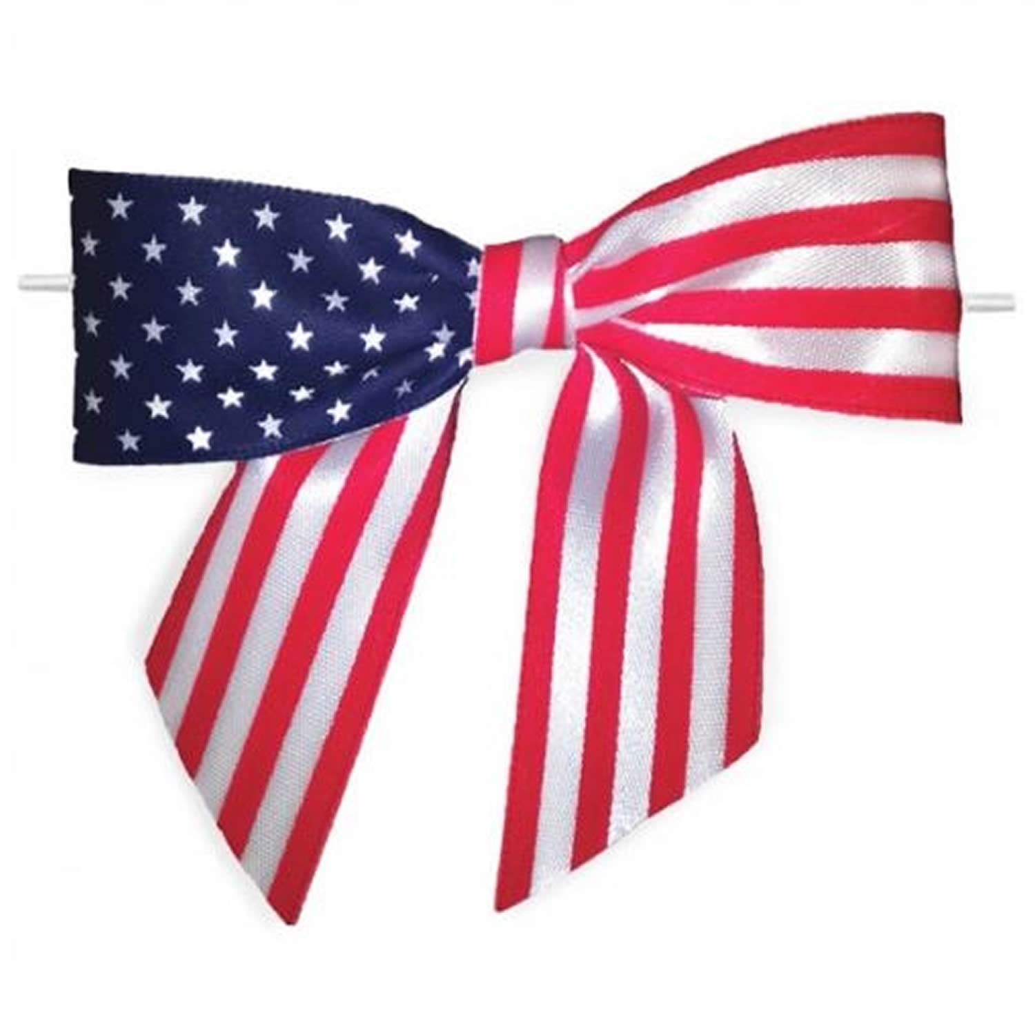 Weststone 50pcs Stars and Stripes Bows 3 1/2" Span x 2 ...