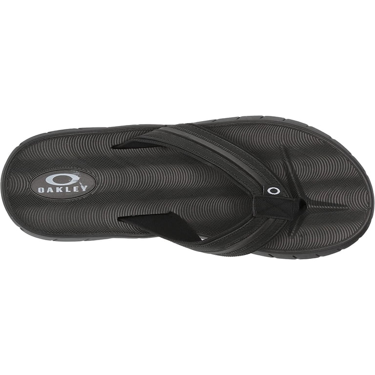 Oakley Ellipse Mens Size 13 Black Slip On Casual Thong Flip Flop Sandals Oakley Men main image 3