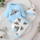 thumbnail image 5 of Gibobby Conjunto de Bebé A Niño Tops y pantalones estampados para bebés recién nacidos, niños y niñas, conjuntos de 2 uds, conjunto de ropa infantil para niños(Azul celeste, 3-6 Meses), 5 of 5