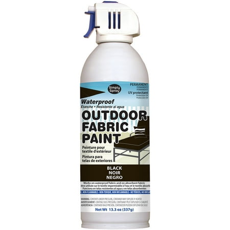 Outdoor Spray Fabric Paint 13.3oz-Black