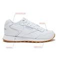 thumbnail image 2 of Zapatillas Reebok Glide para mujer, color blanco, gris frío, Gum 9, 2 of 6