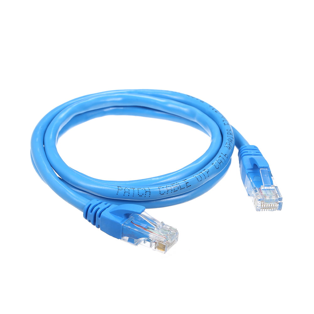 Ethernet Cables/Networking Cables ETHERNET PATCH CORD PLASTIC 2M BLU CBL, 17-100684 Pack of 4